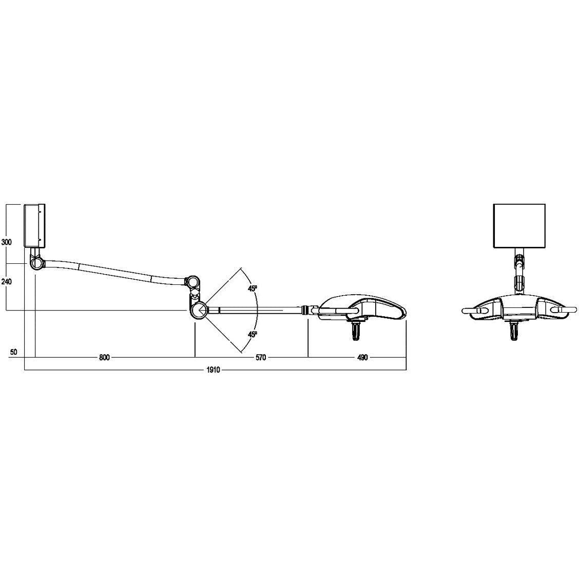 Aim-HI 700 LED Wall Examination Light