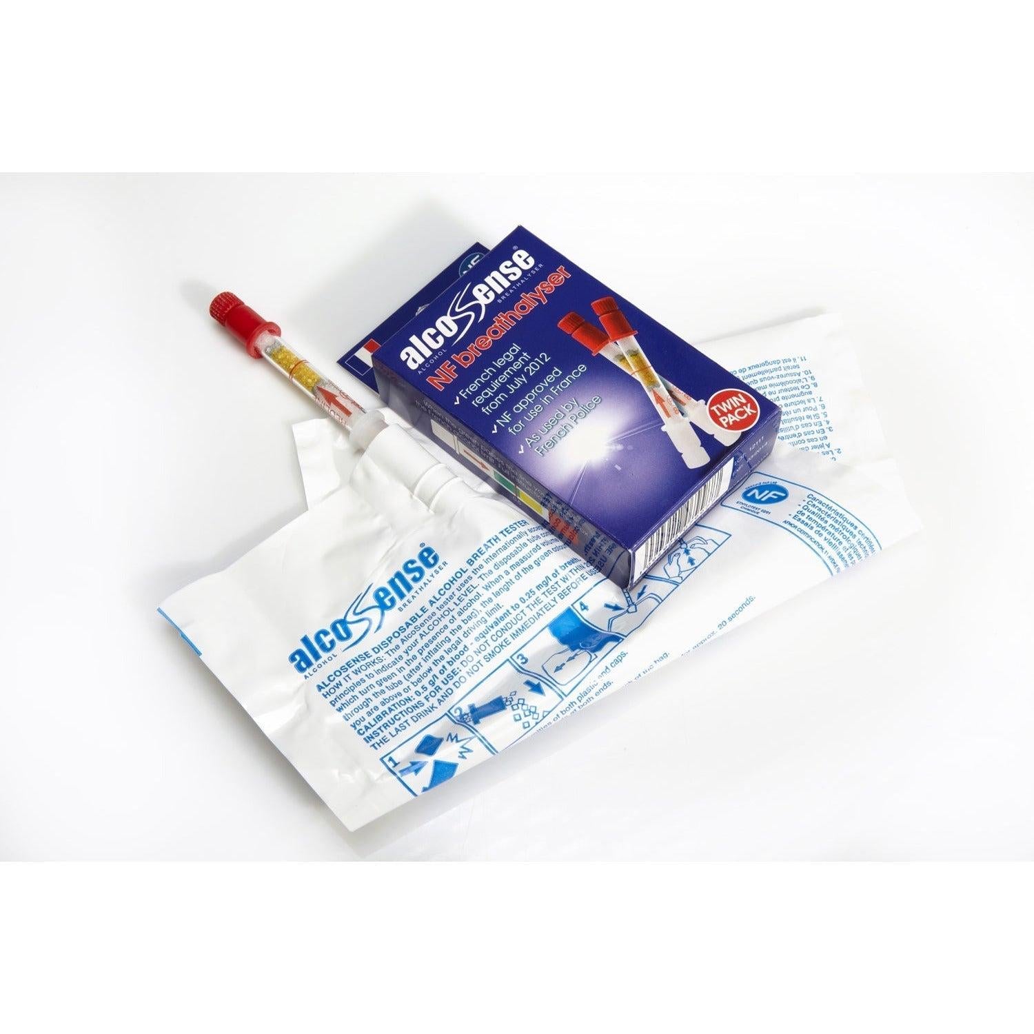 AlcoSense NF Breathalyzer for France (Twin Pack)