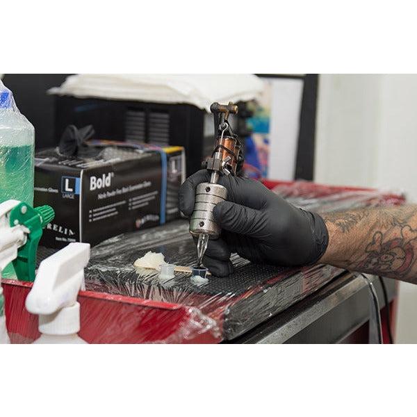 Aurelia Bold - Nitrile Powder Free Non-sterile Examination Gloves - Black, Box Of 100 - Small