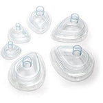 Economy, anaesthetic face mask, size 2, paediatric, no hook ring, 22F x35