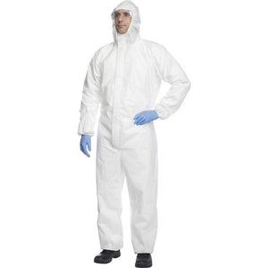 1 x Dupont Disposable Coverall White Type 5/6 (Size Medium)