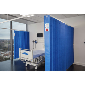 Fantex Disposable Antimicrobial Hospital Curtain - E-Fit - 2.4m x 2m