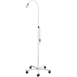 Luxamed LED Examination Lamp on 5-feet-stand, Powder Coated-White