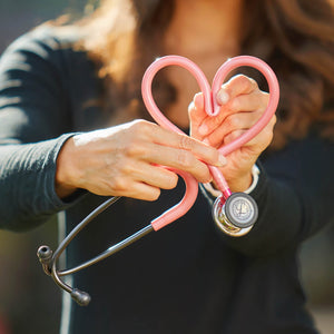 Littmann Classic III Monitoring Stethoscope: Mirror & Pearl Pink - Pink Stem 5962