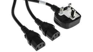 3M IEC Mains Cable with 13A UK Plug