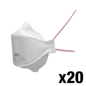 3M™ 1863+ Aura™ Disposable Healthcare Respirator, FFP3 +IIR - Box of 20