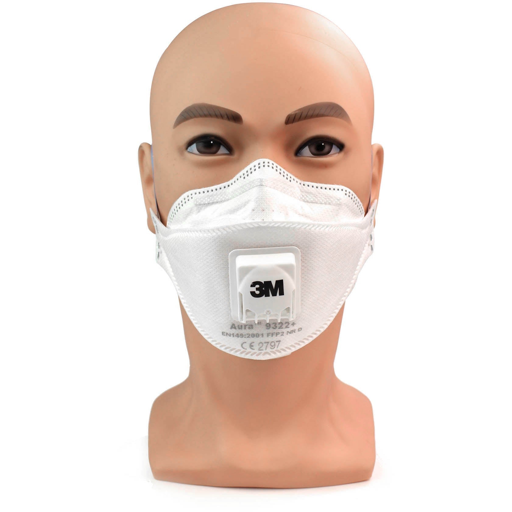 3M™ Aura™ 9322+ FFP2 Valved Respirator Face Mask - Box of 10