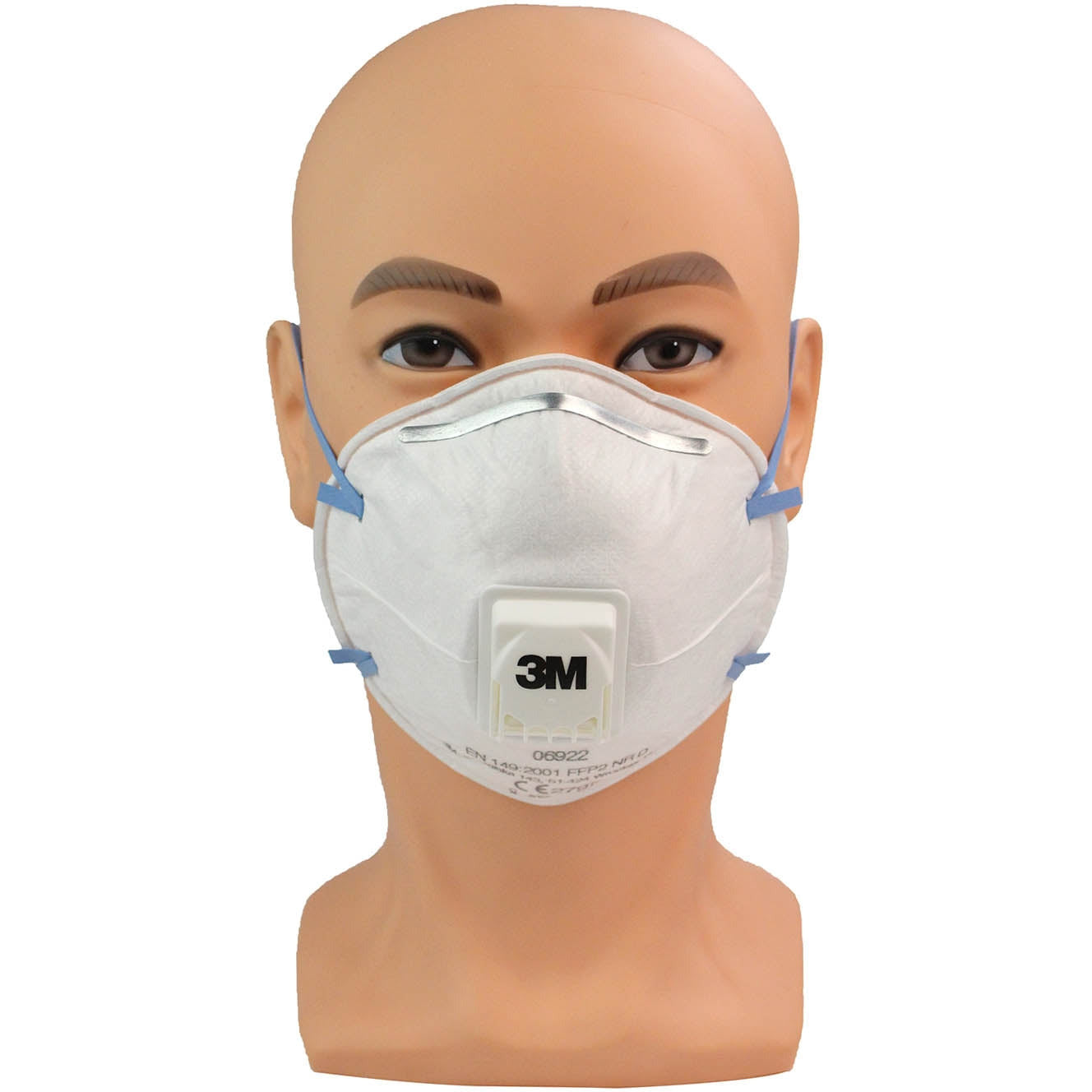 3M™ FFP2 Face Mask 06922 - Valved (Box of 10 Masks)