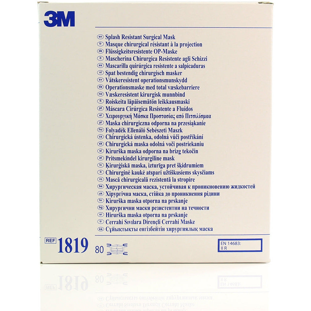 3M™ Splash Resistant Surgical Mask Type IIR - Pack of 80