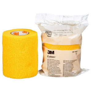 3m Coban Self-Adherent Bandage, YELLOW 7.5cm x 4.5m - Single