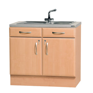 100cm Sink Cabinet (Excludes Sink) - Beech