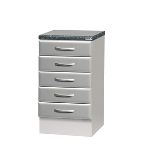 50cm 5 Drawer Pack - Titanium (High Gloss)