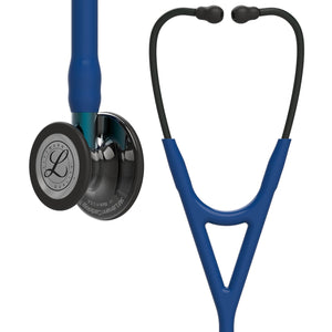 Littmann Cardiology IV Diagnostic Stethoscope: Polished Smoke & Navy - Blue Stem 6202