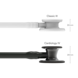 Littmann Cardiology IV Diagnostic Stethoscope: Smoke & Black - Black Stem 6232