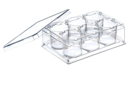 THINCERT PLATE, 6 WELL, PS, LID, STERILE