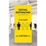 800mm Social Distancing Roller Banner