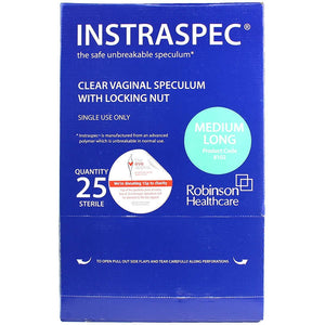 Instraspec Medium-Long Plastic Vaginal Speculum x 25