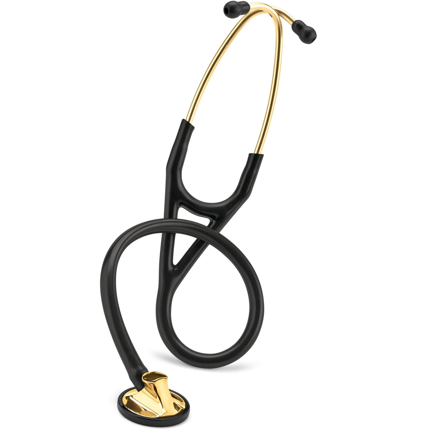 Littmann Master Cardiology Stethoscope: Black & Brass 2175