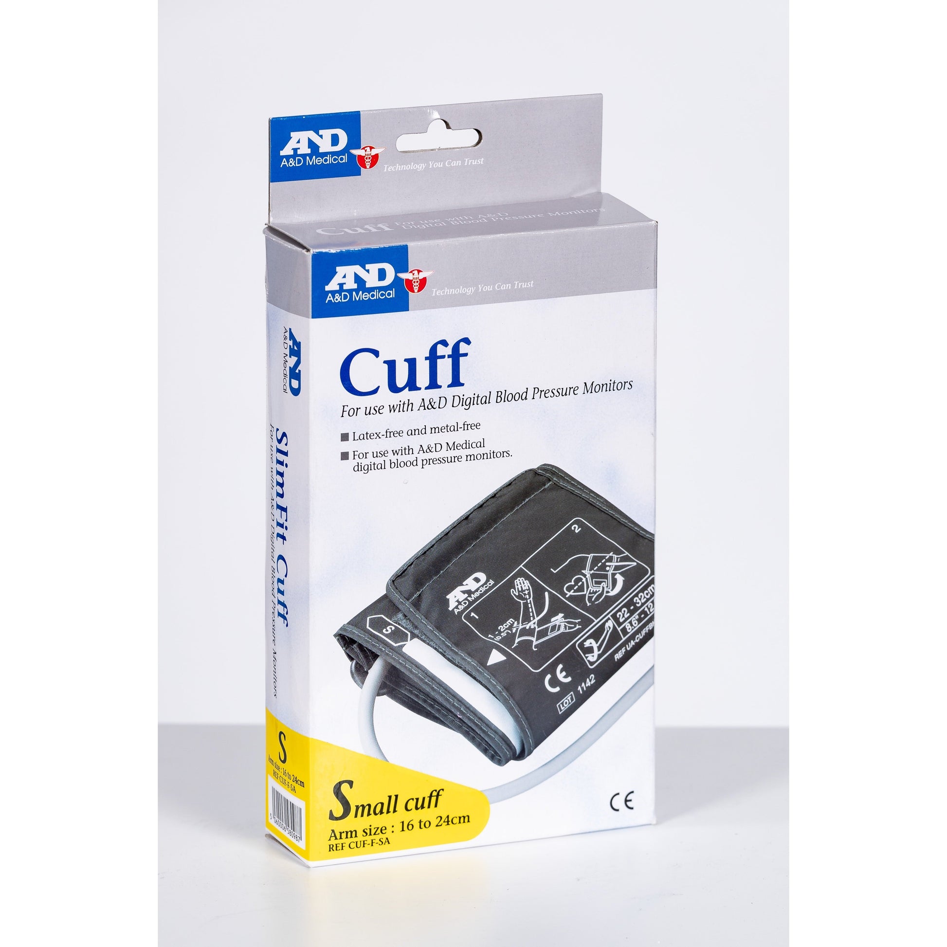 A&D Medical UA-series cuff: Small Slimfit 16-24cm Arm Circumference