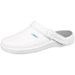 Abeba Arrow Smooth Clog Shoes - White Microfibre