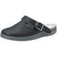 Abeba "Original" Smooth Clog Shoes - Black Leather