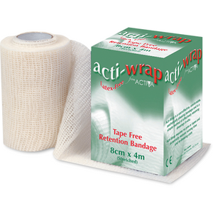 ActiWrap Latex Free Retention Bandage - 8cm x 4m - Single Roll