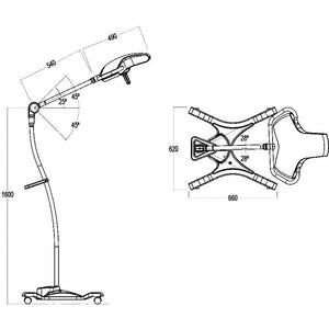 Aim-HI 700 LED Floor Examination Light