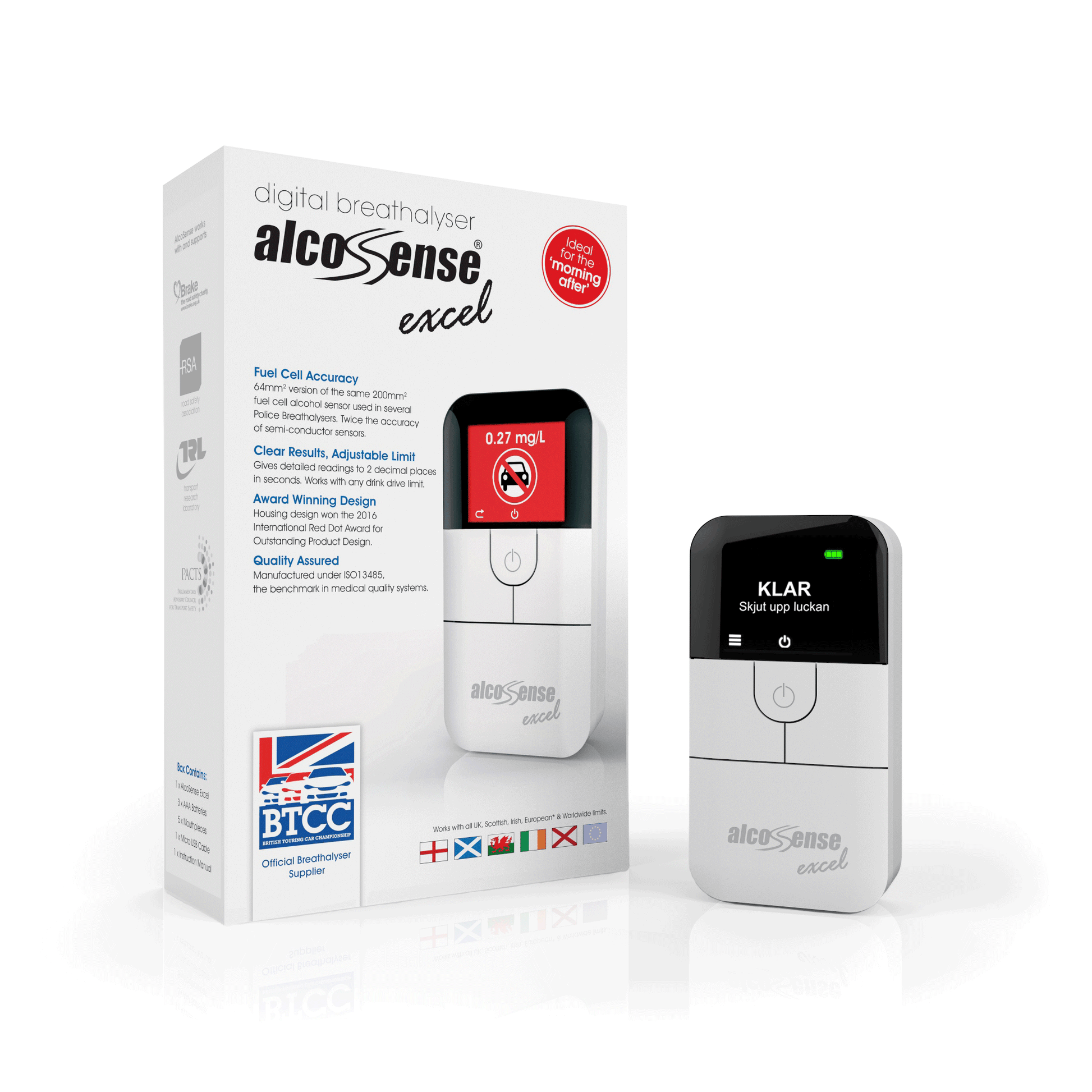 AlcoSense Excel Fuel Cell Breathalyzer - Multi Alert