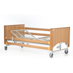 Alerta Lomond Standard Electric Hi-Lo 4 Section Profiling Bed, Walnut