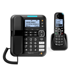 Amplicomms BigTel 1580 Combo Black - Cordless Phone