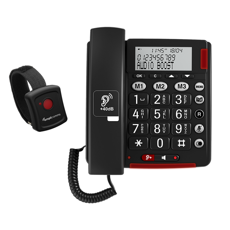 Amplicomms BigTel 50 Alarm Plus - Corded Phone