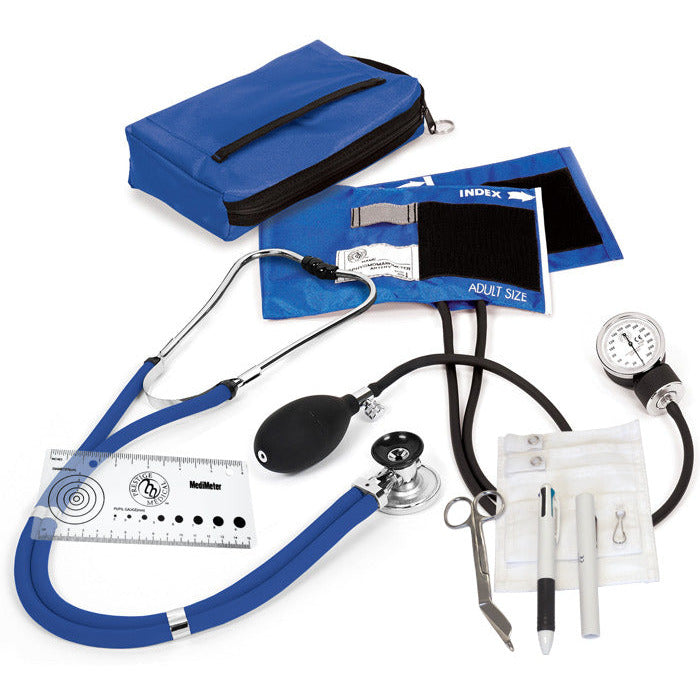 Aneroid Sphygmomanometer, Stethoscope & Accessories Nurse Kit