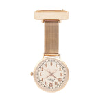 Annie Apple Nurses Fob Watch - Aurora - Rose Gold - Mesh - 35mm