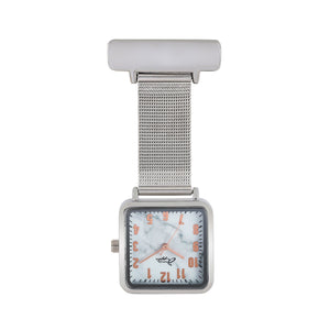 Annie Apple Nurses Fob Watch - Eunoia - Rose Gold/Silver - Mesh - 28mm