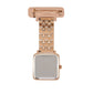 Annie Apple Nurses Fob Watch - Eunoia - Silver/Rose Gold - Link - 28mm