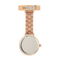 Annie Apple Nurses Fob Watch - Meraki - Silver/Rose Gold - Link - 35mm