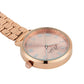 Annie Apple Nurses Fob Watch - Meraki - Silver/Rose Gold - Link - 35mm