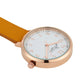 Annie Apple Nurses Fob Watch - Meraki - White/Rose Gold/Mustard - Leather - 35mm