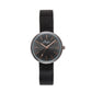 Annie Apple Nurses Fob Watch - Venus - Gunmetal Mesh - Grey Leather - 35mm