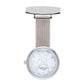 Annie Apple Nurses Fob Watch - Venus - Silver Mesh - Blue Leather - 35mm