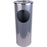 Ash Stand and Litter Bin - Silver