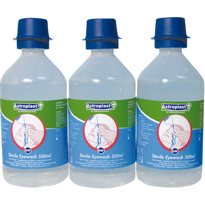 Astroplast 500ml Sterile Eye Wash Solution - Box Of 3