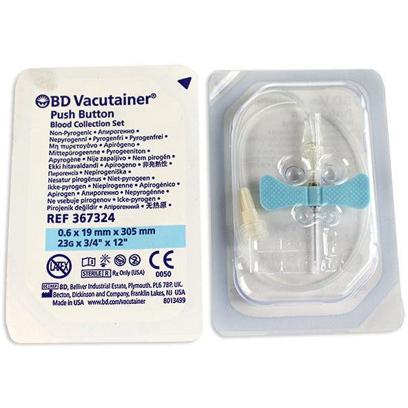 BD Push Button Blood Set 23g x 0.75 Per 50 W/out Luer Adaptor 12 Tubing