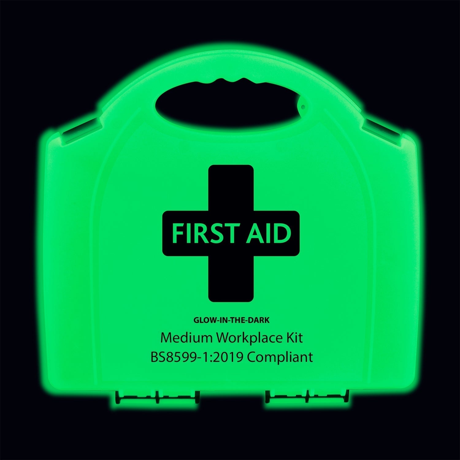 BS8599-1 Medium Workplace First Aid Kit in Glow In The Dark Aura Box - 3401