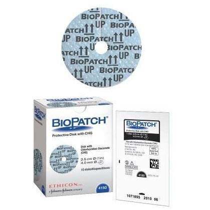 Biopatch Protective Disk 1” ø (Centre Hole 7mm) x Pack of 40