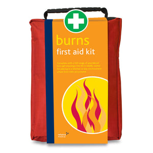 Burn First Aid Kit in Red Stockholm Bag