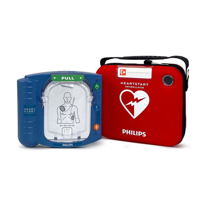 C02 HS1 with Slim Carry Case (inc Defib, battery, pads, slim red carry case)