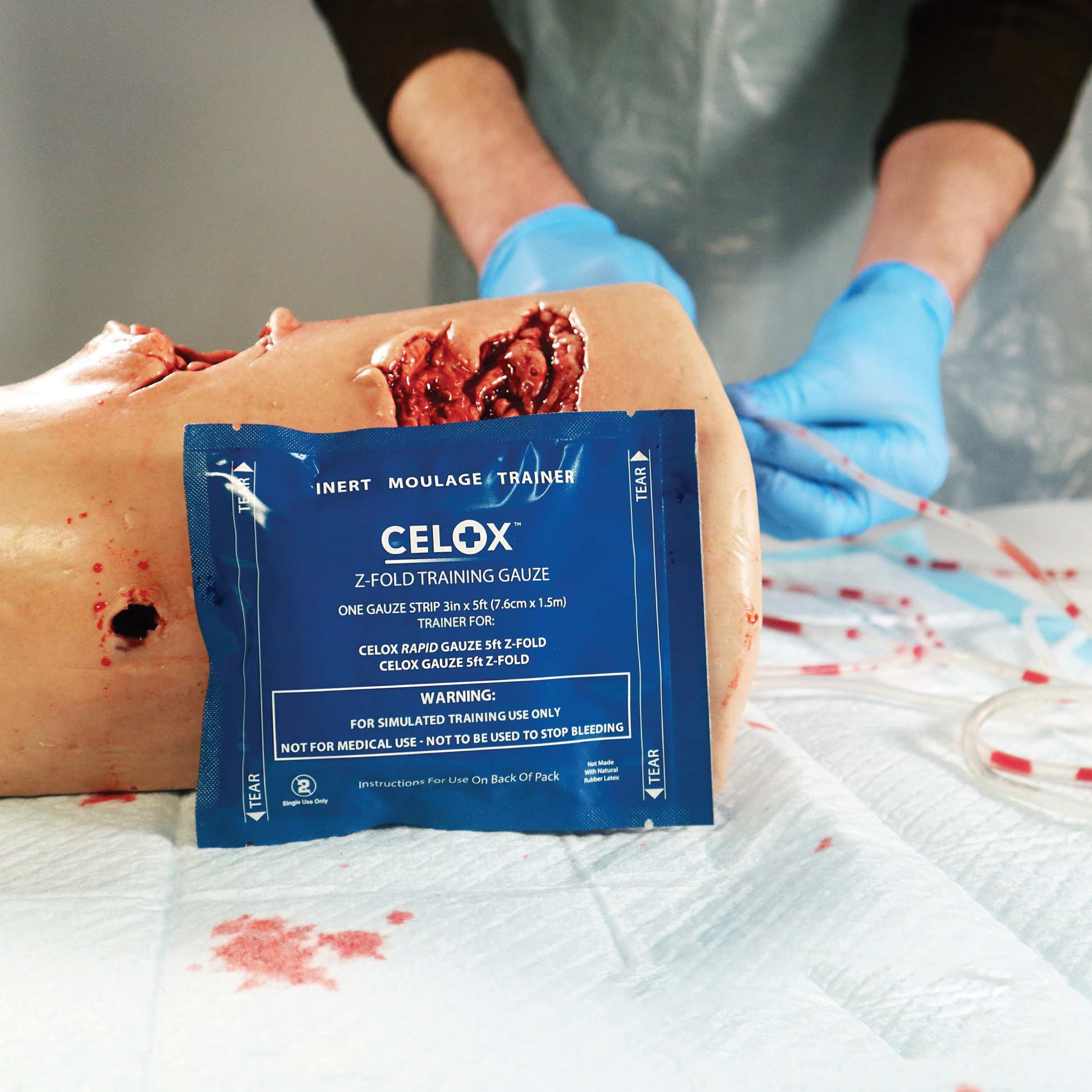 CELOX Gauze 5ft Z-Fold Training