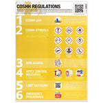 COSH Symbols & Regulations Guidance Poster Laminated 420mm x 594mm