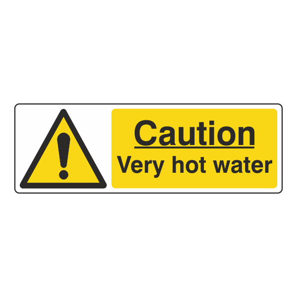 Caution Very Hot Water Sign